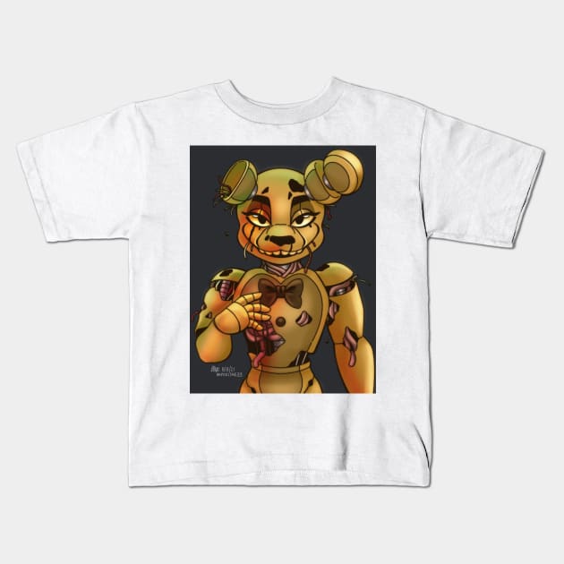 Spring Trap Kids T-Shirt by paperstarzz